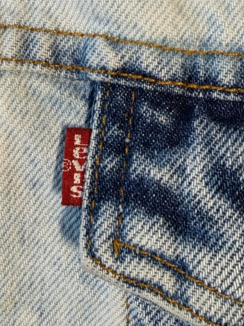 Vintage Levi's 70507 Black Label Denim Jacket L Made in USA Bleach Wash 90s - Picture 7 of 13